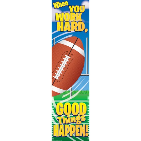 Eureka Football Motivational Banner, 4ft 849019